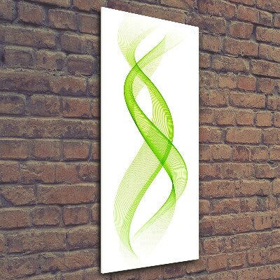 Bild aus glas vertikales Bunte Wellen