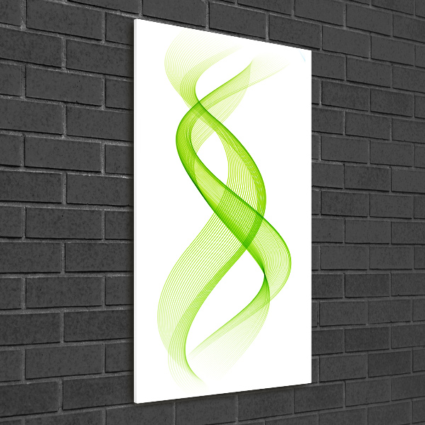 Bild aus glas vertikales Bunte Wellen