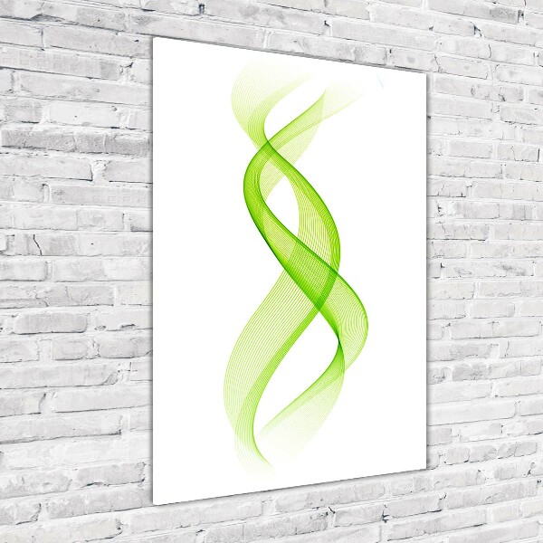 Bild aus glas vertikales Bunte Wellen