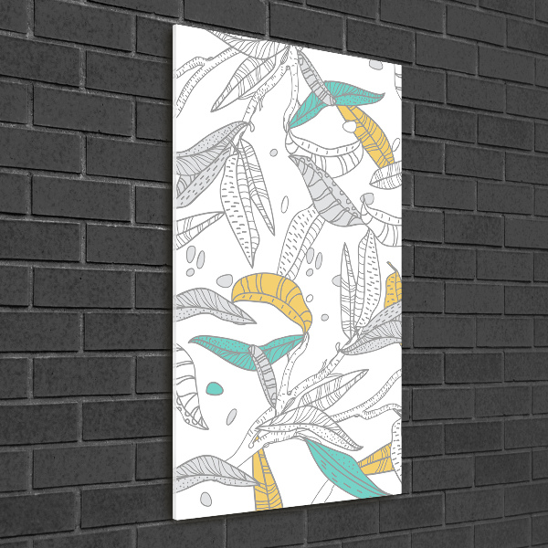 Foto auf glas vertikales Bunte Blätter