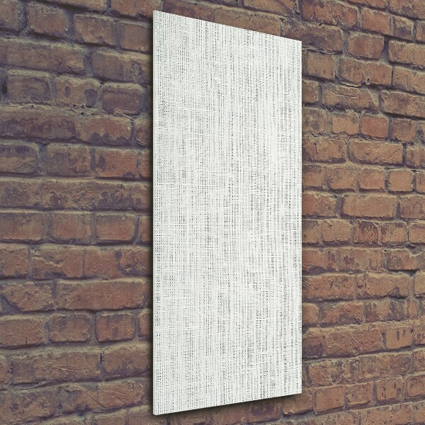 Bild aus glas vertikales Weißes Leinen
