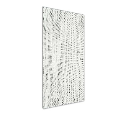 Bild aus glas vertikales Weißes Leinen