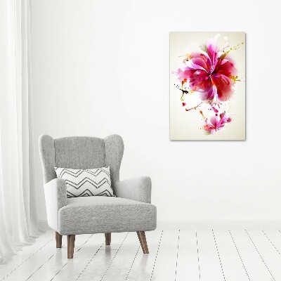 Bild aus glas vertikales Abstrakte Frau