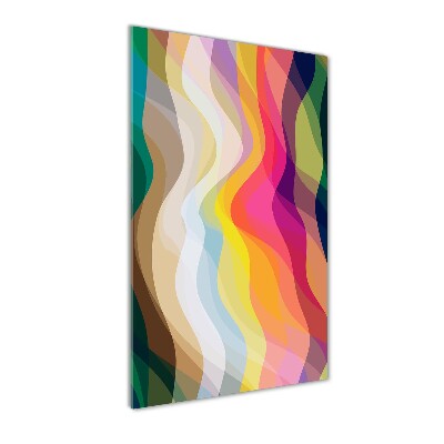 Foto auf glas vertikales Abstrakte Wellen