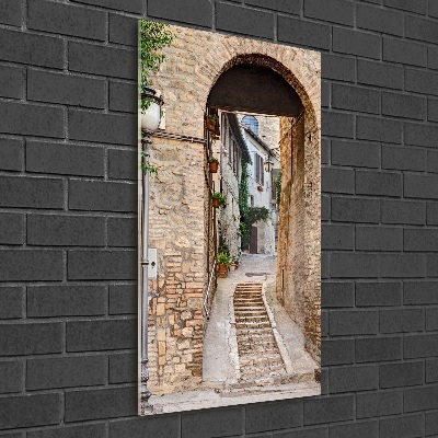 Bild aus glas vertikales Italienische Straßen