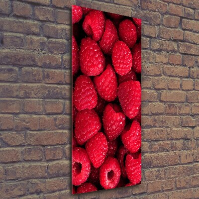 Bild aus glas vertikales Himbeeren