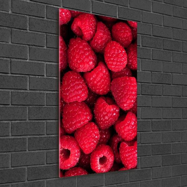 Bild aus glas vertikales Himbeeren