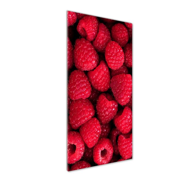 Bild aus glas vertikales Himbeeren