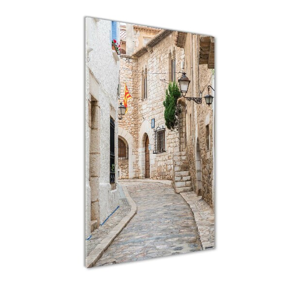 Bild aus glas vertikales Straßen in Spanien