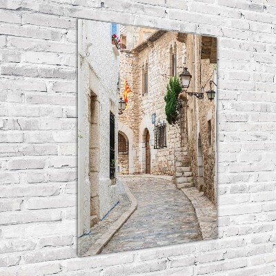 Bild aus glas vertikales Straßen in Spanien