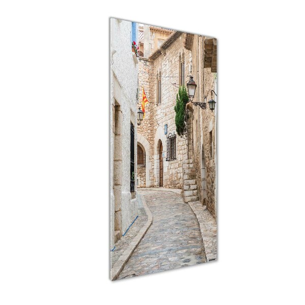 Bild aus glas vertikales Straßen in Spanien