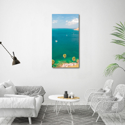 Glasbild vertikales Yachten Thailand