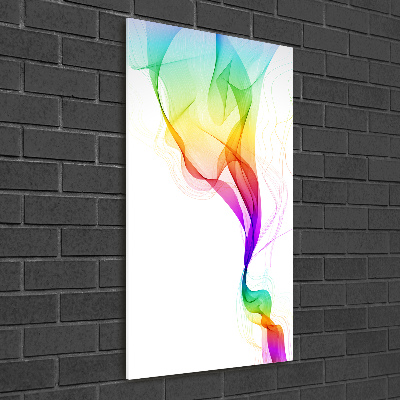 Bild aus glas vertikales Farbenfrohe Abstraktion