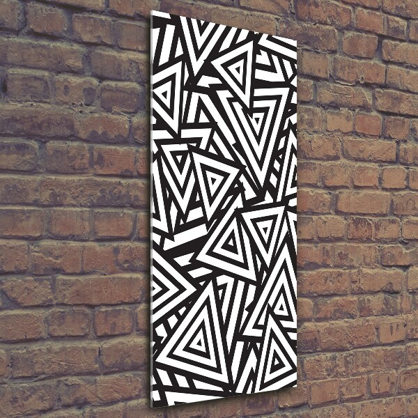 Bild aus glas vertikales Dreieckshintergrund