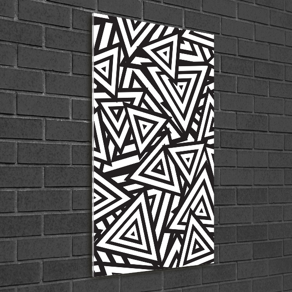 Bild aus glas vertikales Dreieckshintergrund