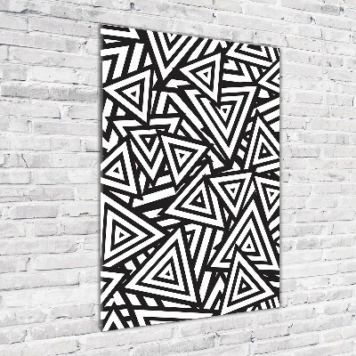 Bild aus glas vertikales Dreieckshintergrund