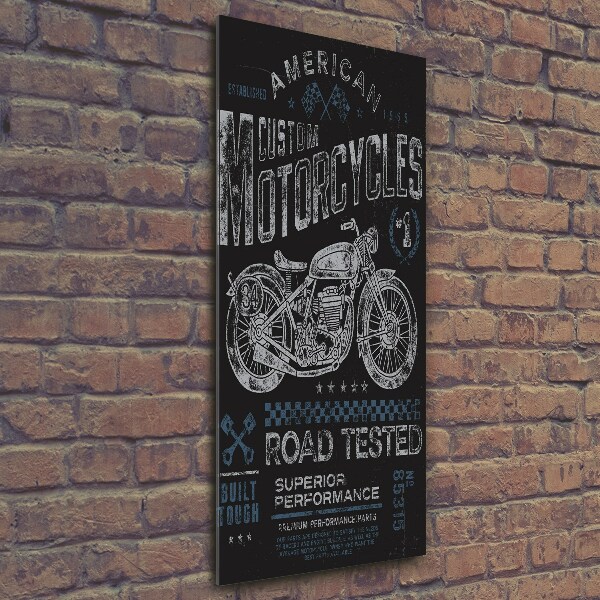 Bild aus glas vertikales Automobil