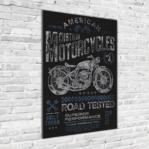 Bild aus glas vertikales Automobil