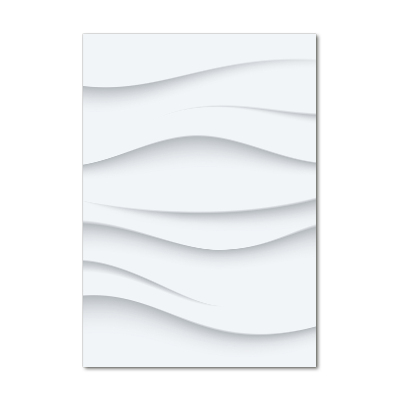 Glasbild vertikales Abstrakte Wellen