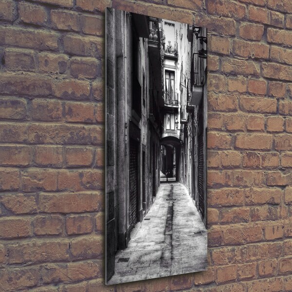 Glasbild vertikales Barcelona, ​​Spanien