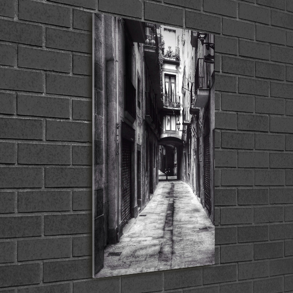 Glasbild vertikales Barcelona, ​​Spanien