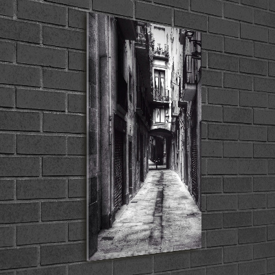 Glasbild vertikales Barcelona, ​​Spanien