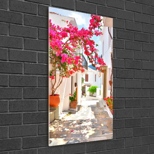 Foto auf glas vertikales Griechische Straßen