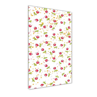 Bild aus glas vertikales Kirschen