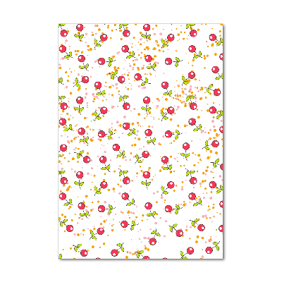 Bild aus glas vertikales Kirschen