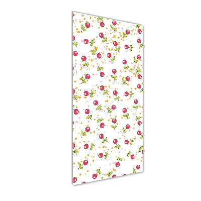 Bild aus glas vertikales Kirschen