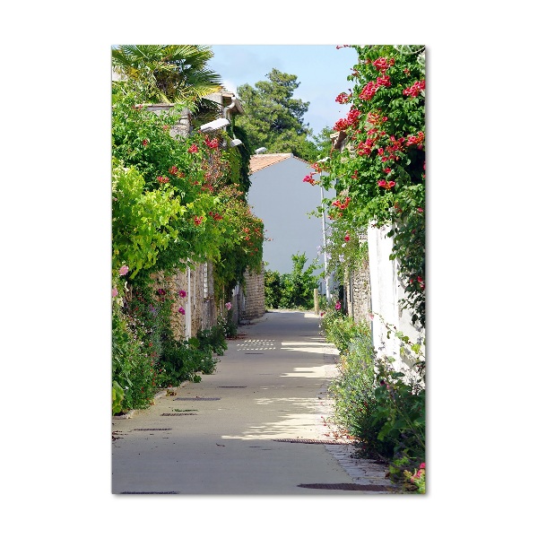 Bild aus glas vertikales Französische Straßen