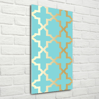 Bild aus glas vertikales Arabisches Muster