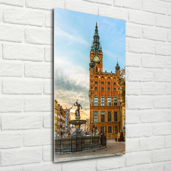 Bild aus glas vertikales Danzig, Polen