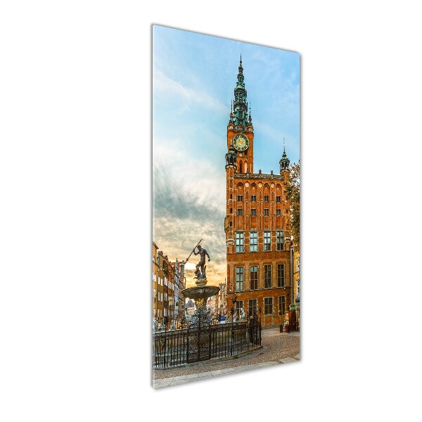 Bild aus glas vertikales Danzig, Polen