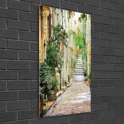 Foto auf glas vertikales Italienische Straßen