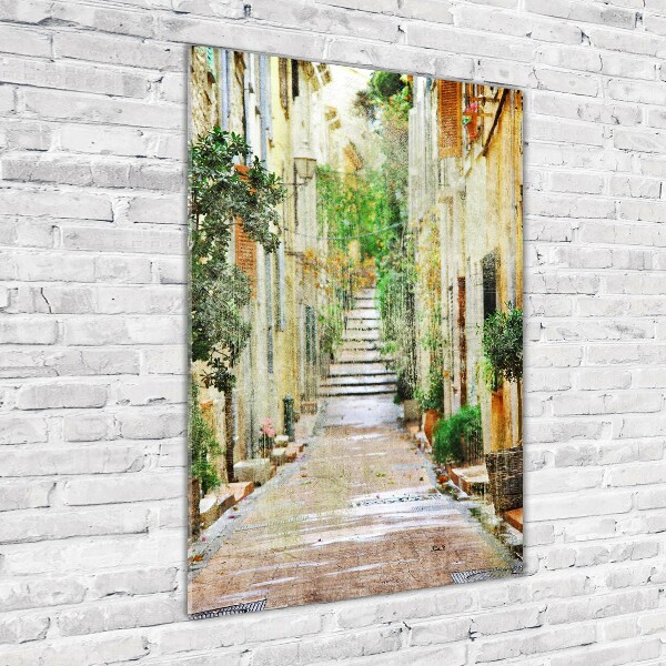 Foto auf glas vertikales Italienische Straßen