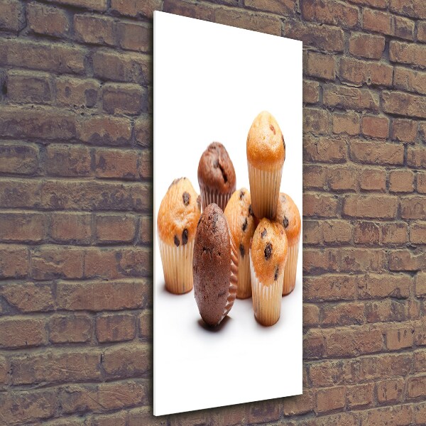Foto auf glas vertikales Cupcakes