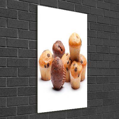Foto auf glas vertikales Cupcakes