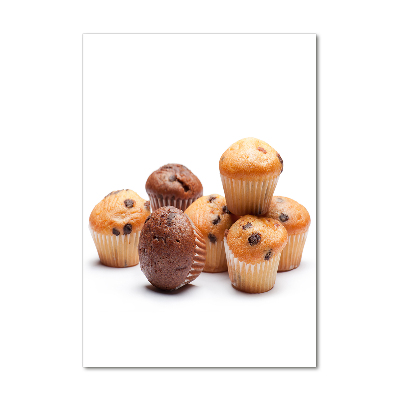 Foto auf glas vertikales Cupcakes
