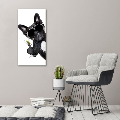 Foto auf glas vertikales Piez mit Martini