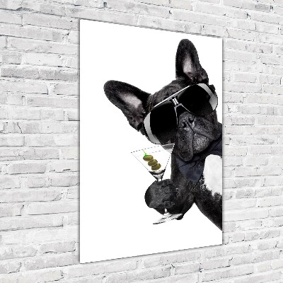 Foto auf glas vertikales Piez mit Martini