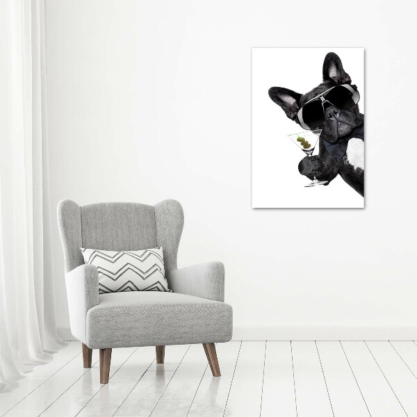 Foto auf glas vertikales Piez mit Martini