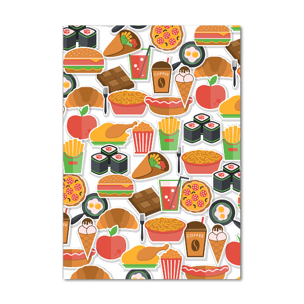 Foto auf glas vertikales Fastfood