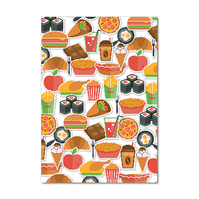 Foto auf glas vertikales Fastfood