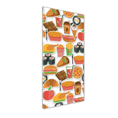 Foto auf glas vertikales Fastfood