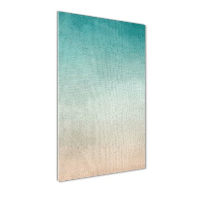 Glasbild vertikales Rauch