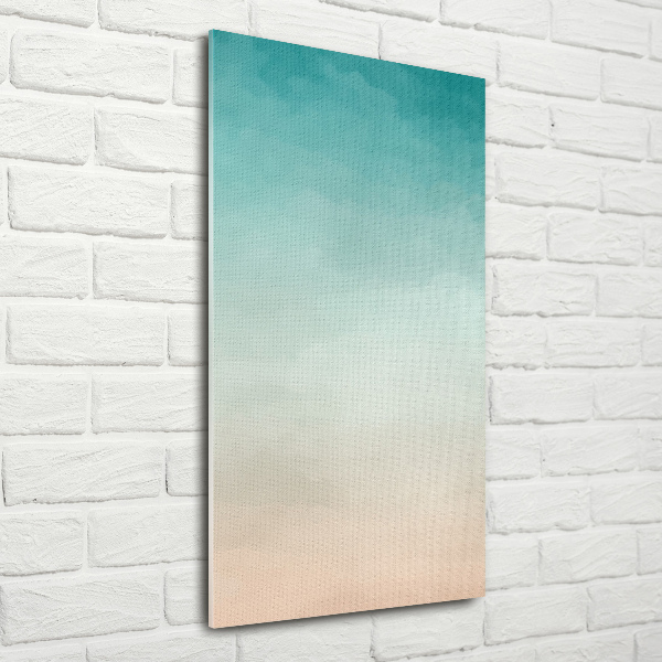 Glasbild vertikales Rauch