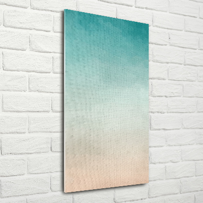 Glasbild vertikales Rauch