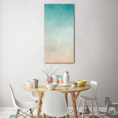 Glasbild vertikales Rauch