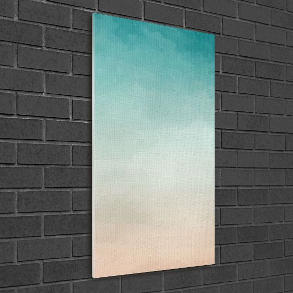 Glasbild vertikales Rauch